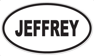 JEFFREY - Oval Magnet