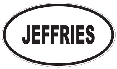 JEFFRIES - Oval Magnet
