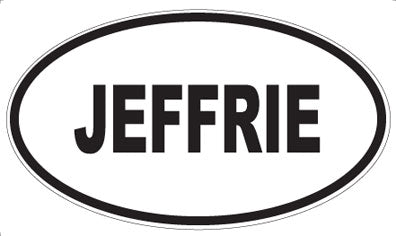 JEFFRIE - Oval Magnet