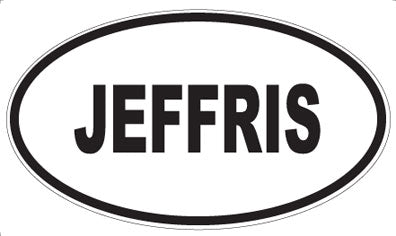 JEFFRIS - Oval Magnet