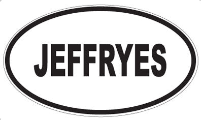JEFFRYES - Oval Magnet
