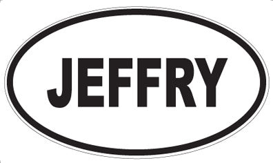 JEFFRY - Oval Magnet