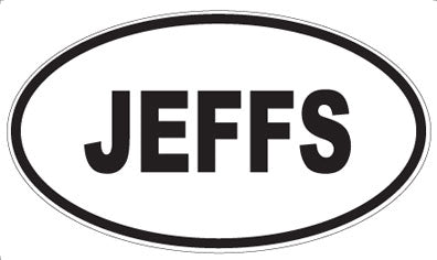 JEFFS - Oval Magnet