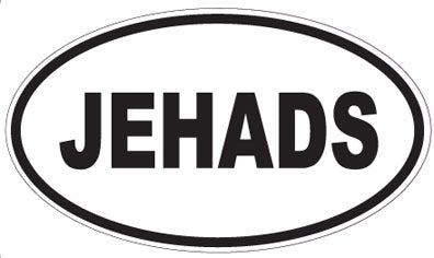 JEHADS - Oval Sticker
