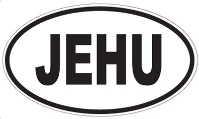 JEHU - Oval Sticker