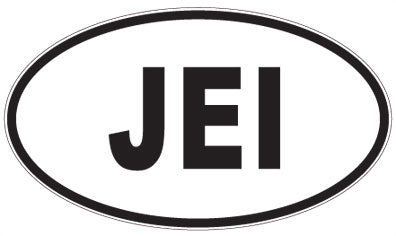 JEI - 3 Letter Initials Oval Magnet