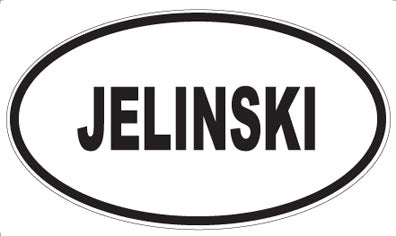 JELINSKI - Oval Magnet