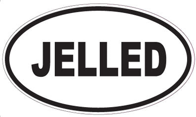JELLED - Oval Sticker