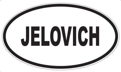 JELOVICH - Oval Magnet