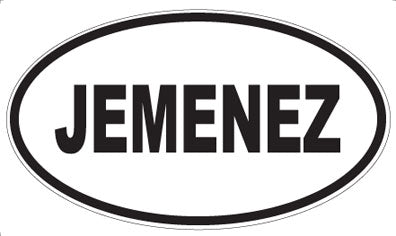 JEMENEZ - Oval Magnet