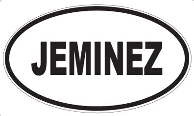 JEMINEZ - Oval Magnet