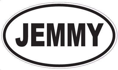 JEMMY - Oval Sticker
