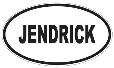 JENDRICK - Oval Magnet