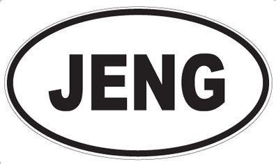JENG - Oval Magnet