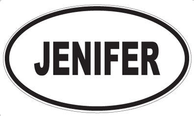 JENIFER - Oval Magnet