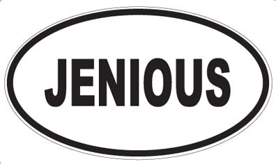 JENIOUS - Oval Magnet