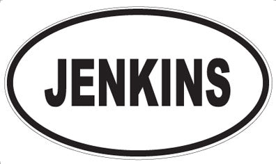 JENKINS - Oval Magnet