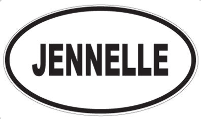 JENNELLE - Oval Magnet