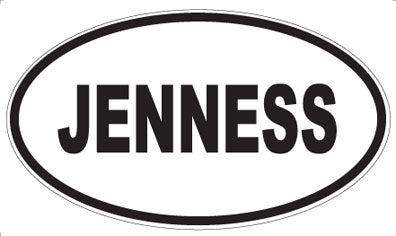 JENNESS - Oval Magnet