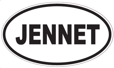 JENNET - Oval Sticker