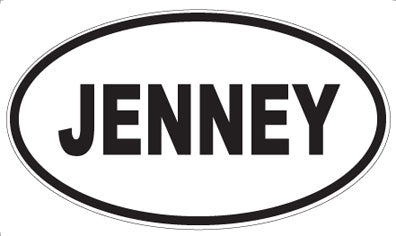 JENNEY - Oval Magnet