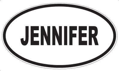 JENNIFER - Oval Magnet