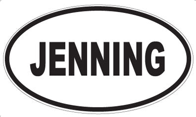 JENNING - Oval Magnet