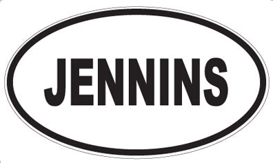 JENNINS - Oval Magnet