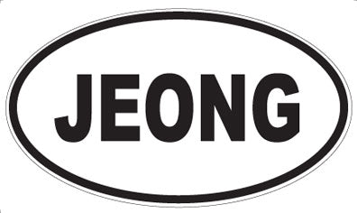 JEONG - Oval Magnet