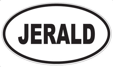 JERALD - Oval Magnet