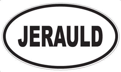 JERAULD - Oval Magnet