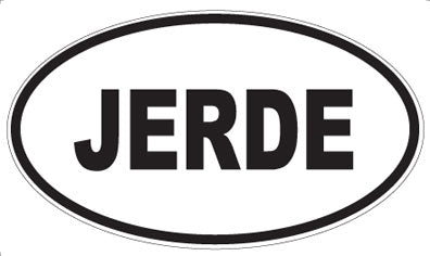 JERDE - Oval Magnet