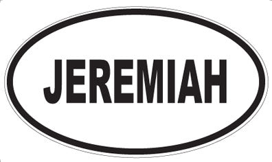 JEREMIAH - Oval Magnet