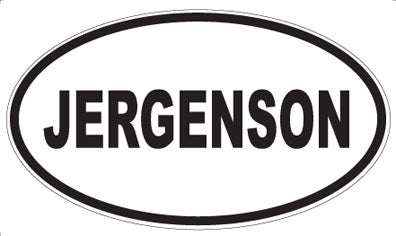 JERGENSON - Oval Magnet