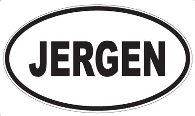 JERGEN - Oval Magnet