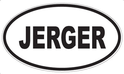 JERGER - Oval Magnet