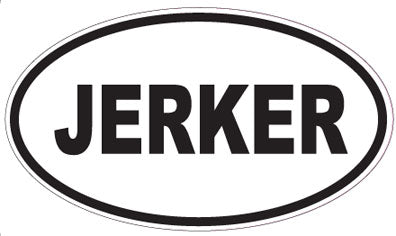 JERKER - Oval Sticker