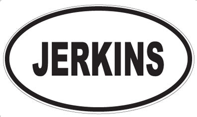 JERKINS - Oval Magnet