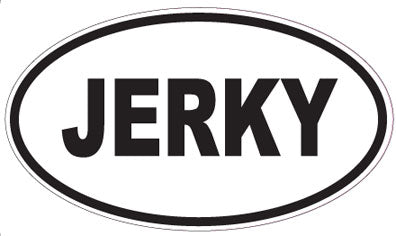 JERKY - Oval Sticker