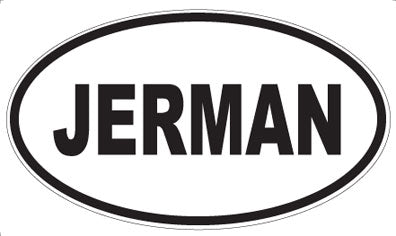 JERMAN - Oval Magnet