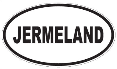 JERMELAND - Oval Magnet