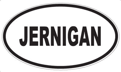 JERNIGAN - Oval Magnet