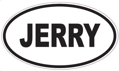 JERRY - Oval Magnet