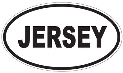 JERSEY - Oval Sticker