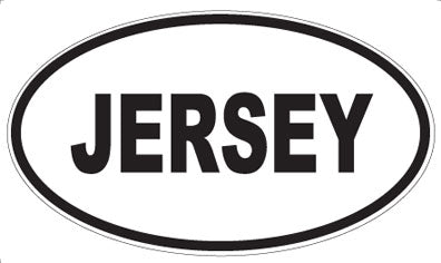JERSEY - Oval Magnet