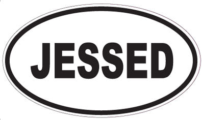 JESSED - Oval Sticker