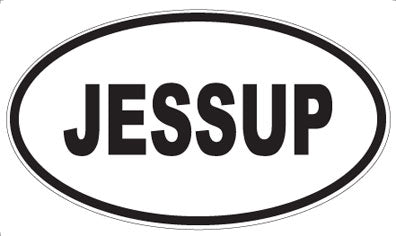 JESSUP - Oval Magnet