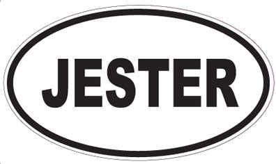 JESTER - Oval Sticker