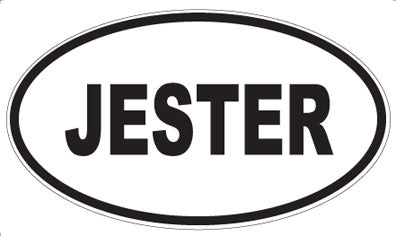 JESTER - Oval Magnet