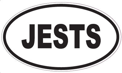 JESTS - Oval Sticker